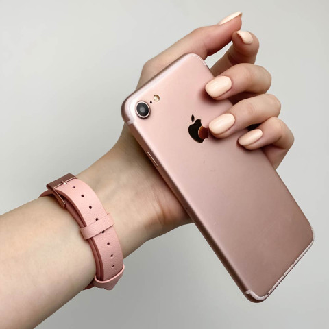 Кожаный ремешок V-Leather для Apple Watch 38/40/41mm Pink 